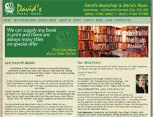 Tablet Screenshot of davids-bookshops.co.uk